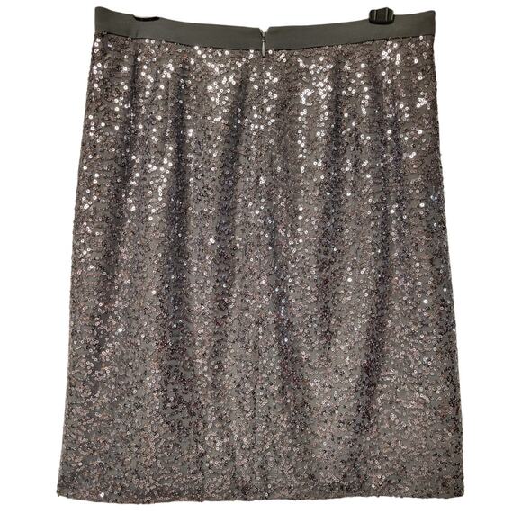 J.Crew Factory Gray Sequin Mini Skirt Women's 4 New‎ Year's Eve Holiday Party - Picture 2 of 6